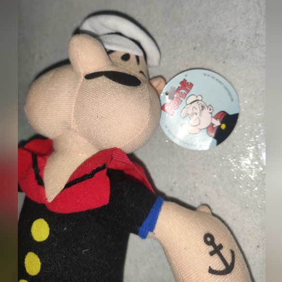 OG Tags still on Popeye Plush Toy doll Figurine - Picture 5 of 5